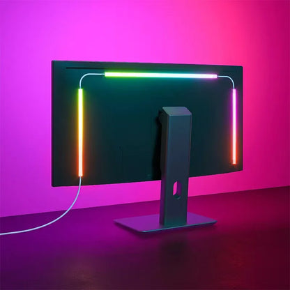 LED backlight esports gaming room setup