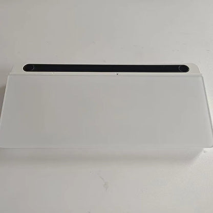 Black and white glass desk planners shown together
