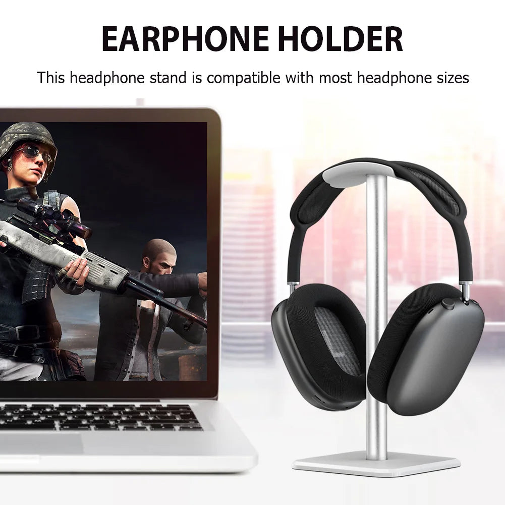 Slim aluminium headphone stand, view 3