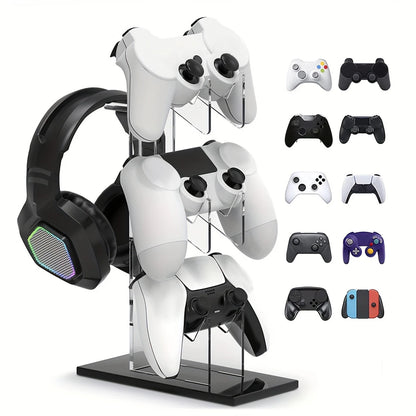 Three tier controller and headphone holder