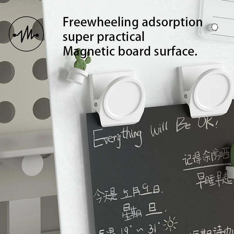 Small and large magnetic boards shown side by side