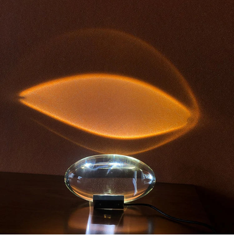 Warm white colour film halo projection