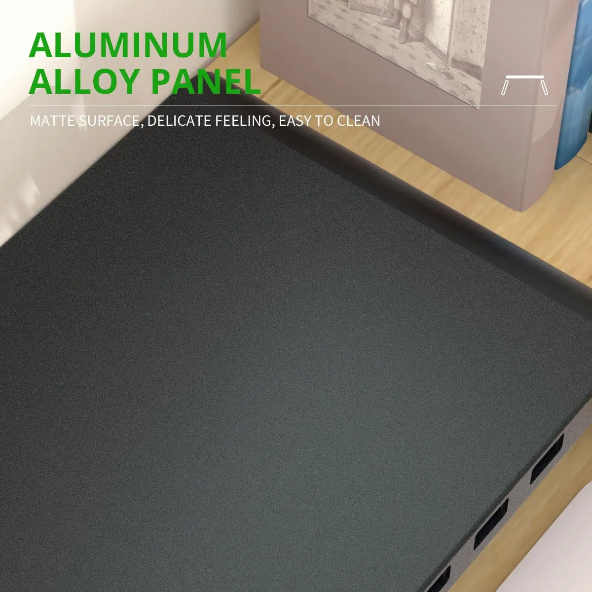 Aluminium monitor stand riser with USB 3.0 hub, view 4