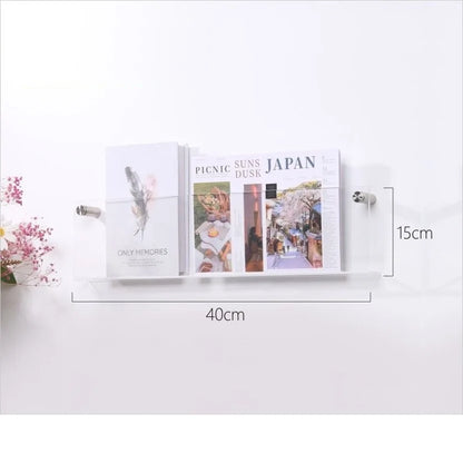 Wall mount literature rack acrylic design
