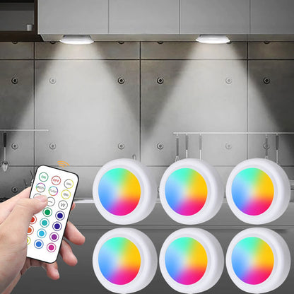 Wireless RGB under cabinet light with 12 color options