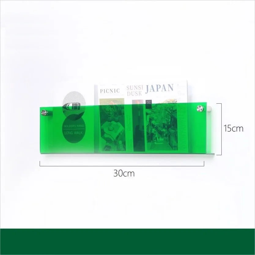 Brochure display rack acrylic in color 10