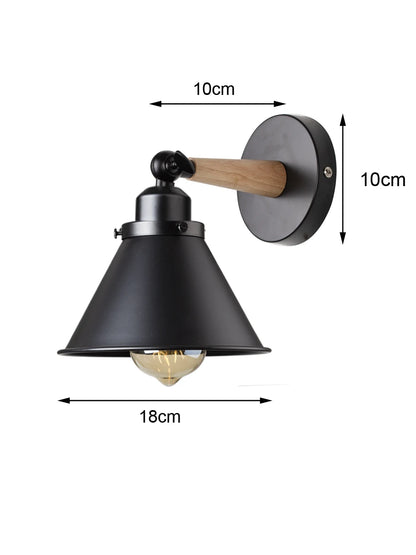Wooden wall lamp dimensions and mounting