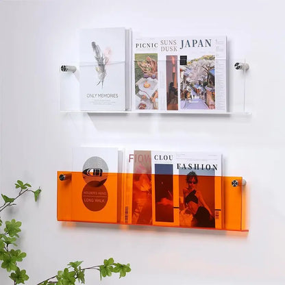 Wall mount literature holder acrylic in color 5