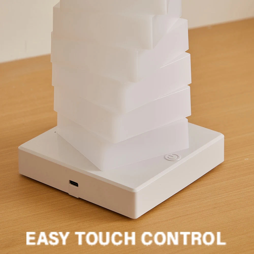 Battery powered table lamp LED