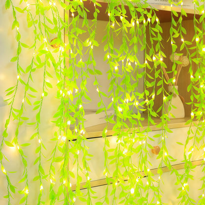 Plant string lights leaf style options