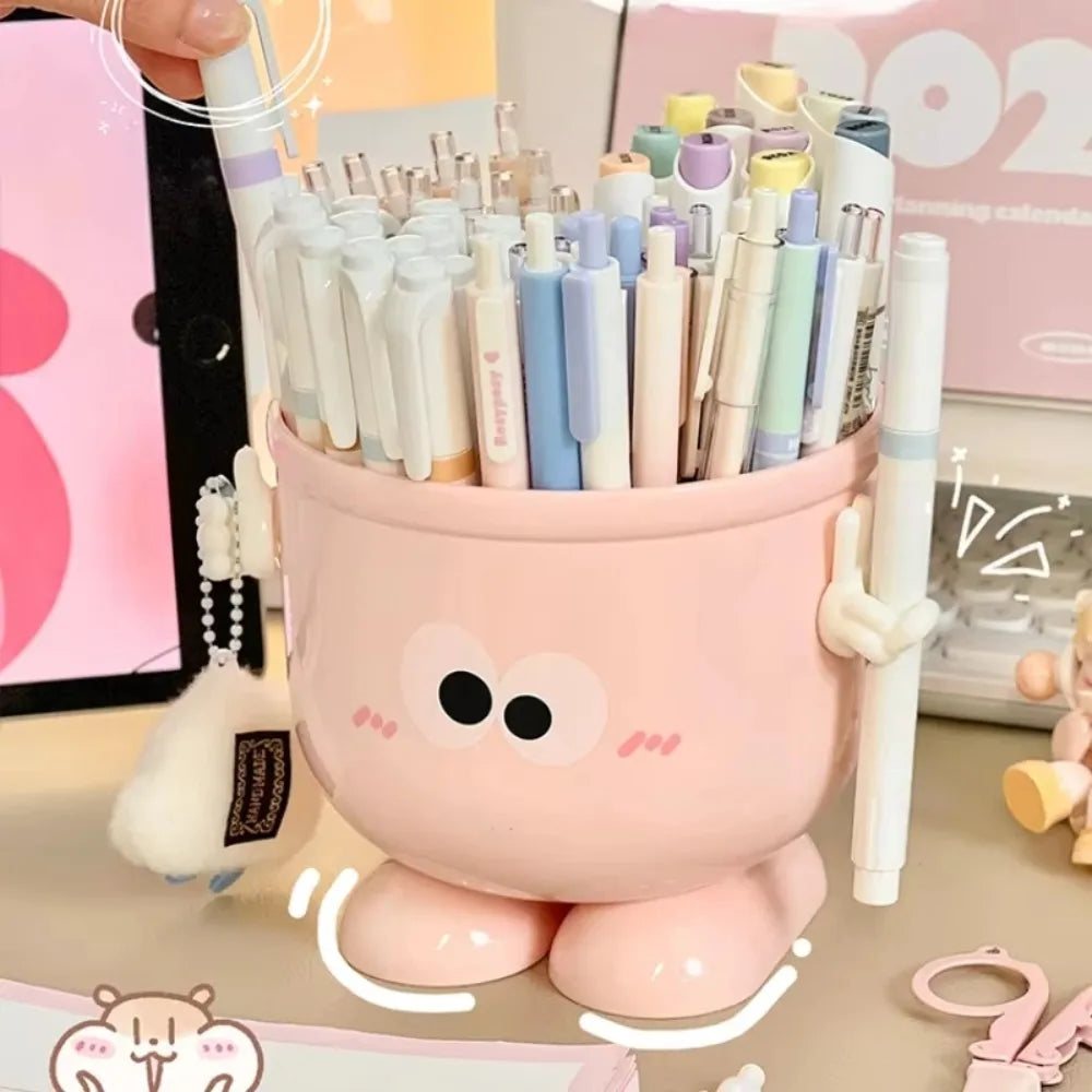 Pen holder with a hook on the side, view 3