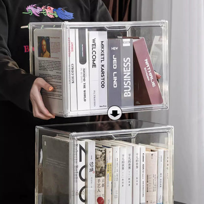 Clear acrylic display cabinet for books and albums, view 9