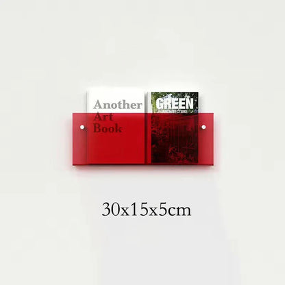 Eco-friendly acrylic pamphlet holder wall design
