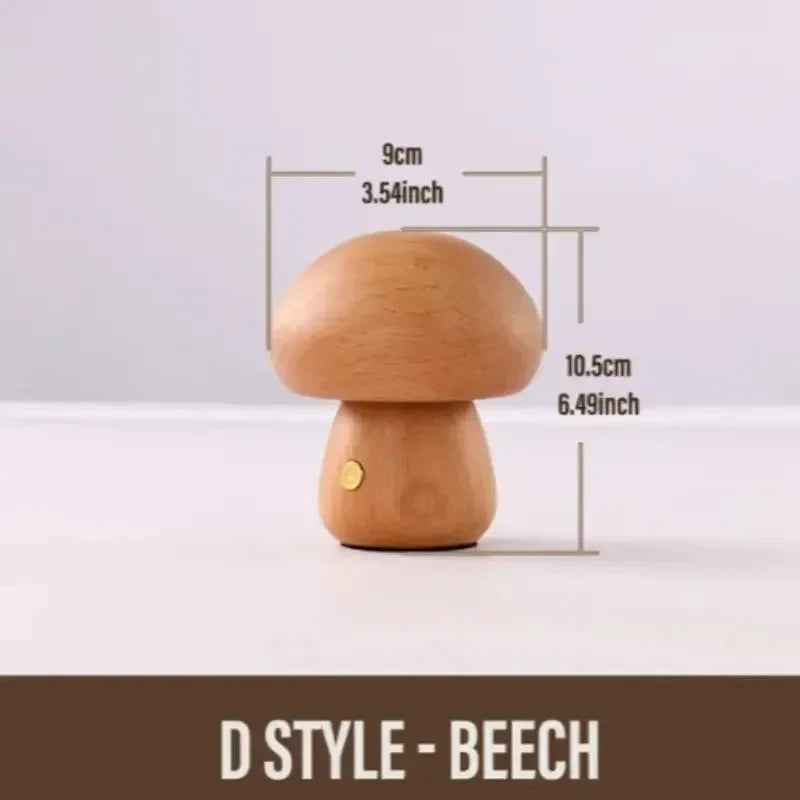 Small mushroom desk lamp reading light setting