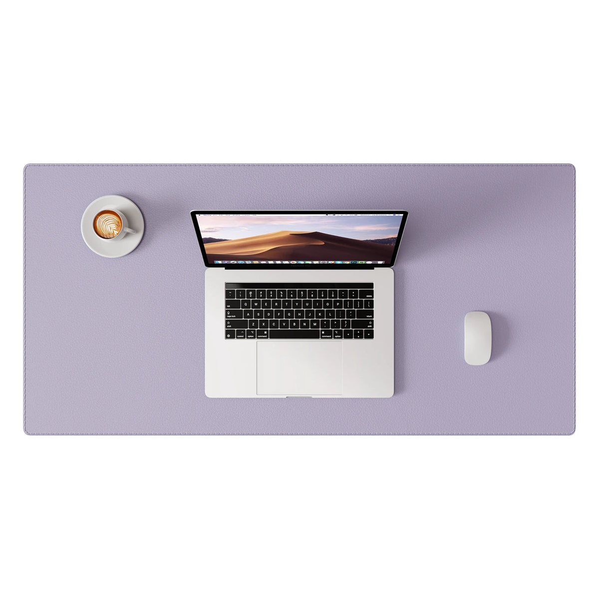 PU leather desk mat with stitched edges, view 20