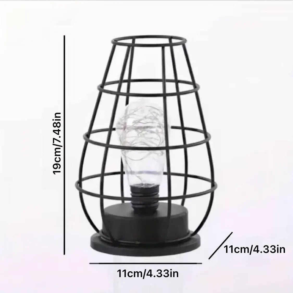 Night light product size comparison