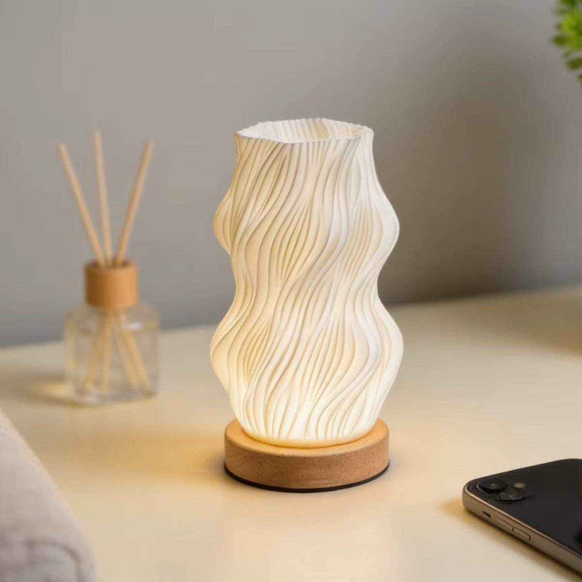 Modern bedside lamp touch control bedroom decor