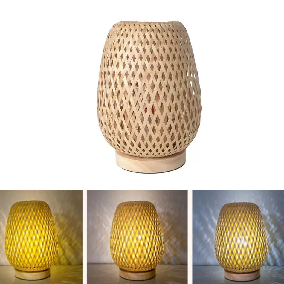 USB plug and cable supplied with the bamboo lamp