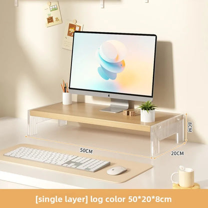 Acrylic monitor stand and desk riser, view 5