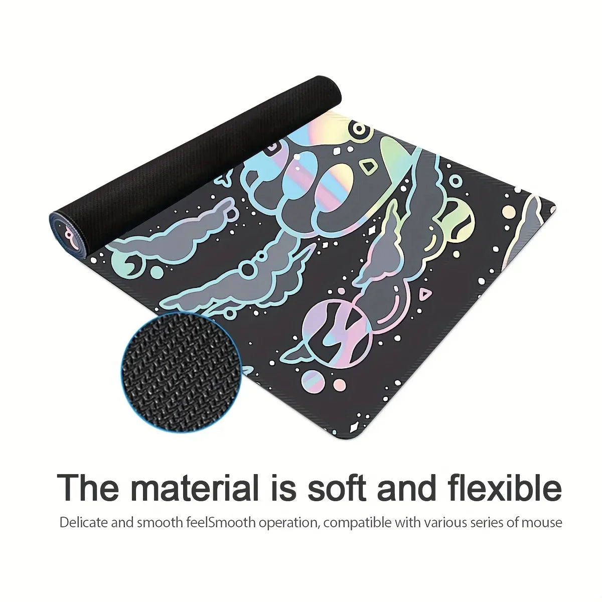 Large desk mat with a cat paw design, view 3