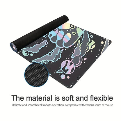 Large desk mat with a cat paw design, view 3