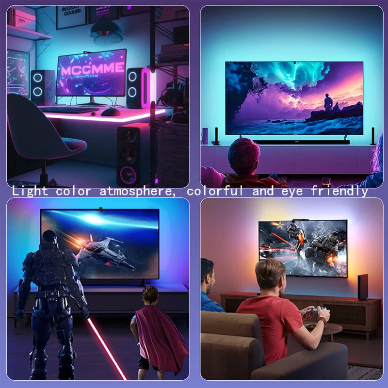 RGB smart light strip real-time sync