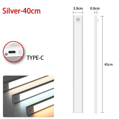 Sensor night light LED strip wireless USB charging cable included