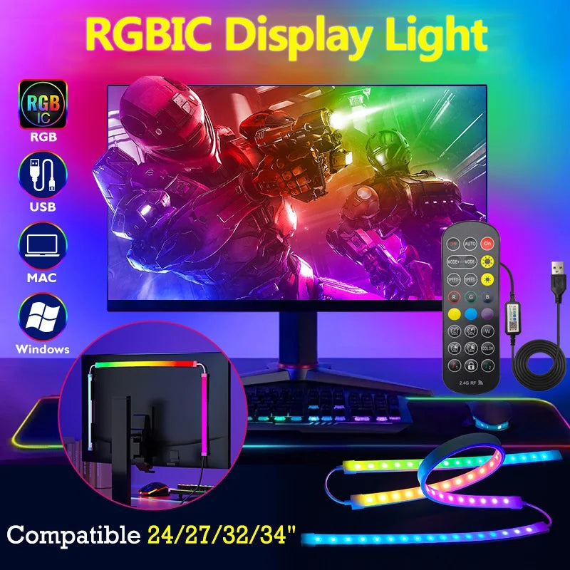 LED gaming strip monitor backlight RGB