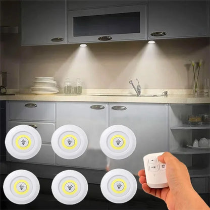Dimmable LED under cabinet light with remote control