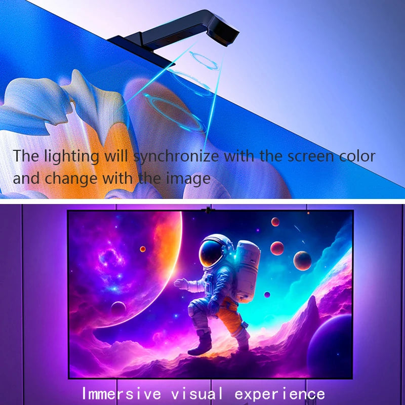 LED strip color capture gaming TV